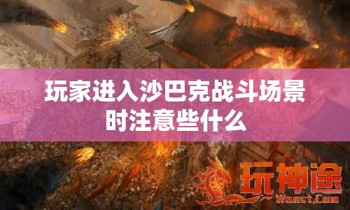 玩家进入沙巴克战斗场景时注意些什么