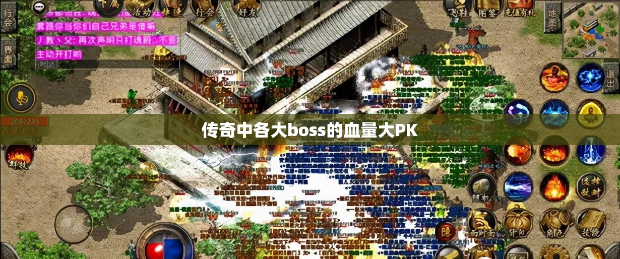 传奇中各大boss的血量大PK