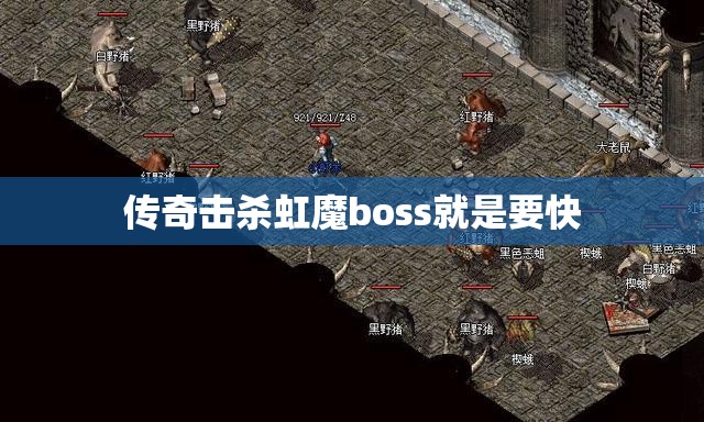 传奇击杀虹魔boss就是要快