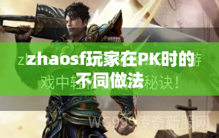 zhaosf玩家在PK时的不同做法